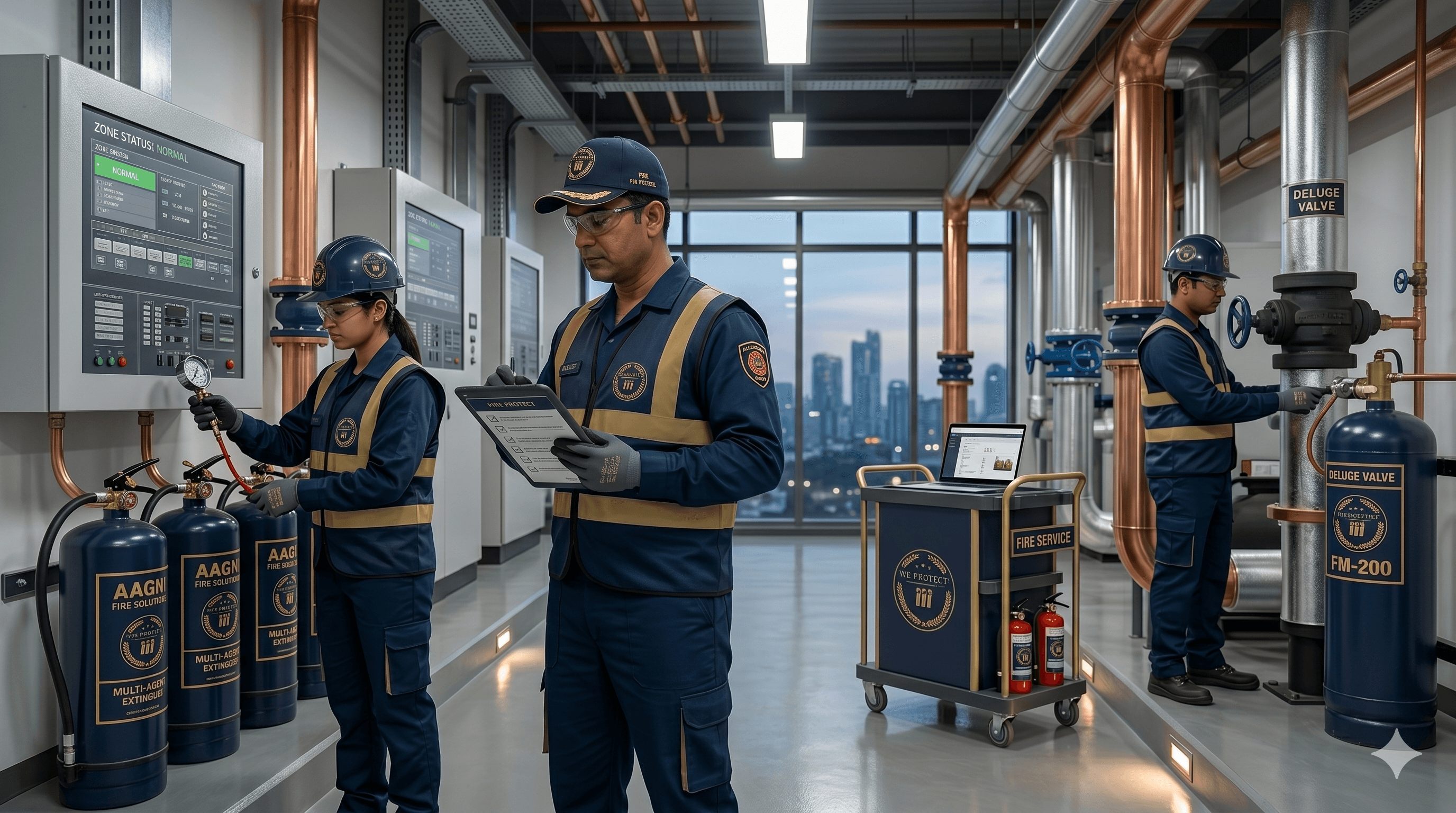 Fire safety equipment and trained fire response